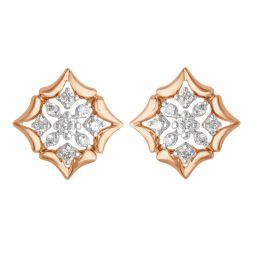 Dangler Crystal Crystal Brass Hoop Earring